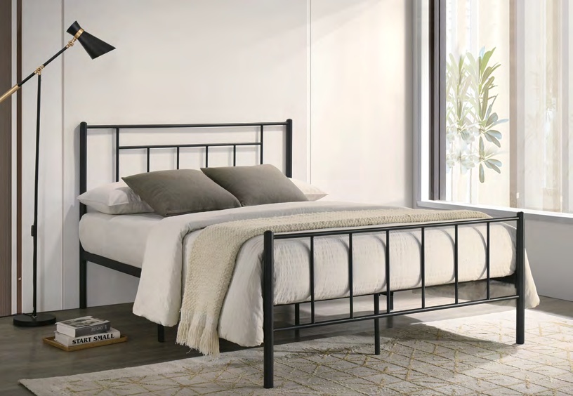 7003T-BK / 7003F-BK Black Metal Bed