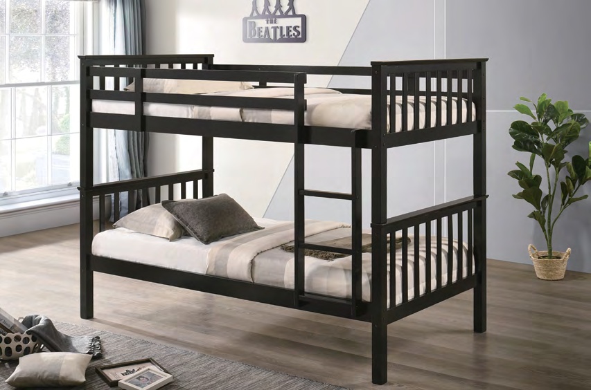 7701CA Solid Wood Bunk Bed (TWIN/TWIN)