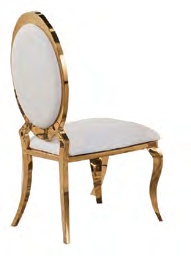 1002WH-GOLD Modern Luxury Dining Chair