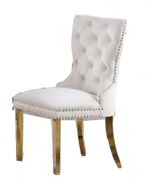1403WH-GOLD Modern Luxury Dining Chair