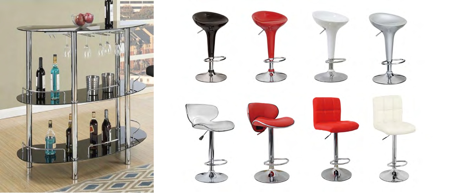 2235 Bar Table & 2370 / 2371 / 2391 Bar Stools