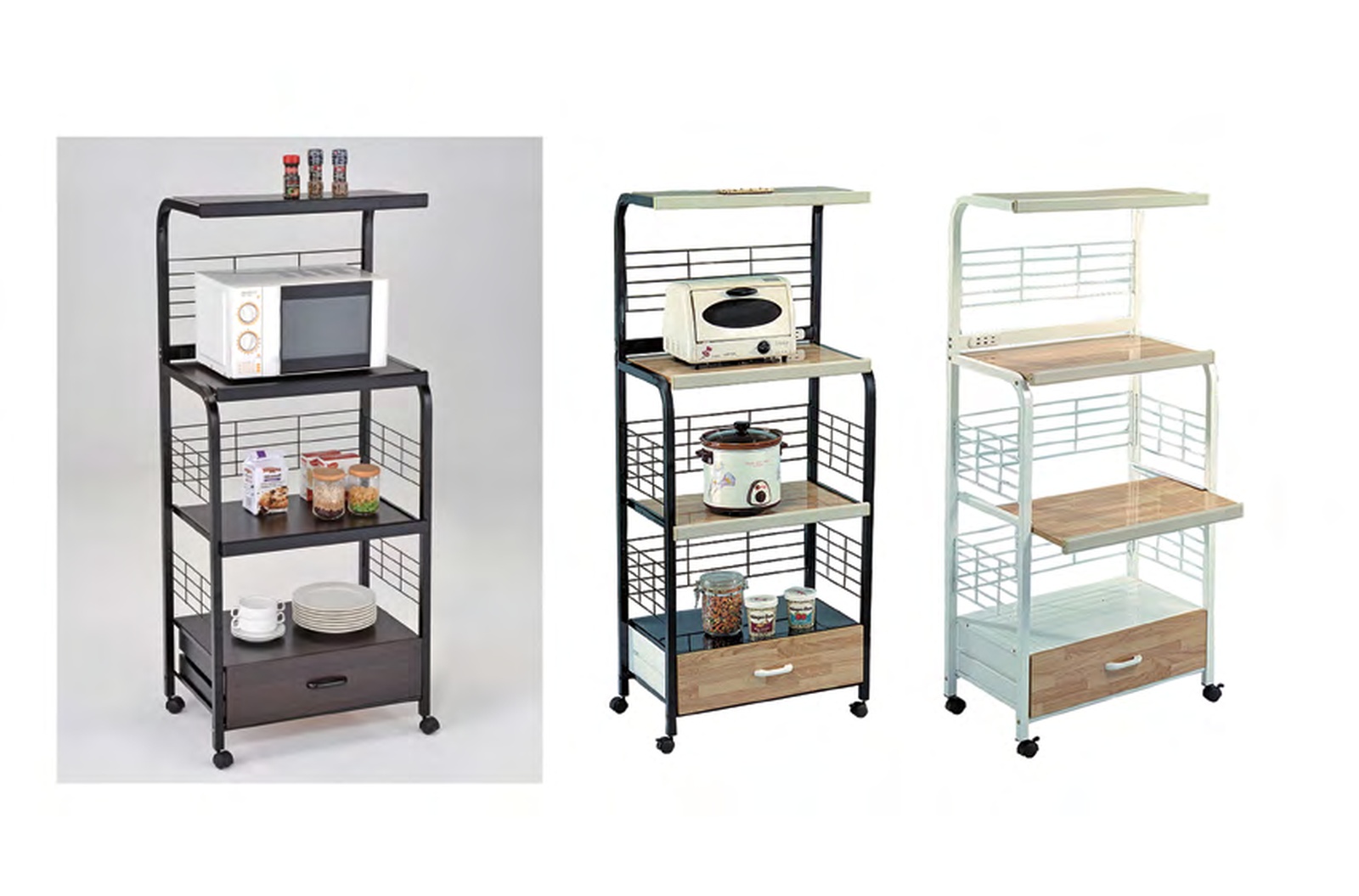 2524 (ESP / BK / WH) Microwave Cart