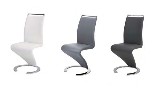 2680 Series Modern Luxury Chrome Dining Chairs