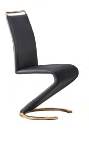2680BK-GOLD Modern Luxury Gold Dining Chair