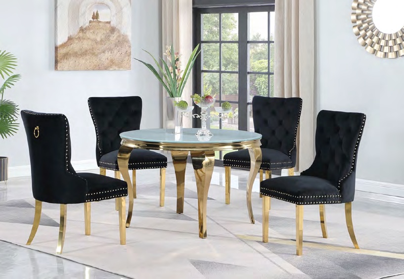 3008T / 3007T Dining Set with Marble & Glass