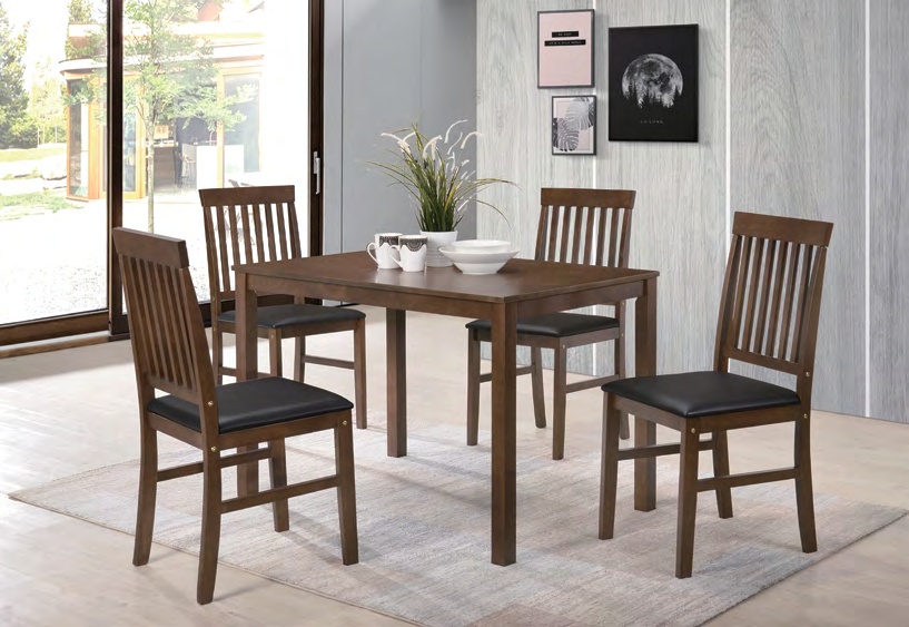 4114ESP Espresso 5-PC Breakfast Nook Dining Set