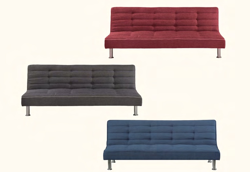 2402 (2402RD / 2402GR / 2402BL) Foldable Compact Sofa Bed