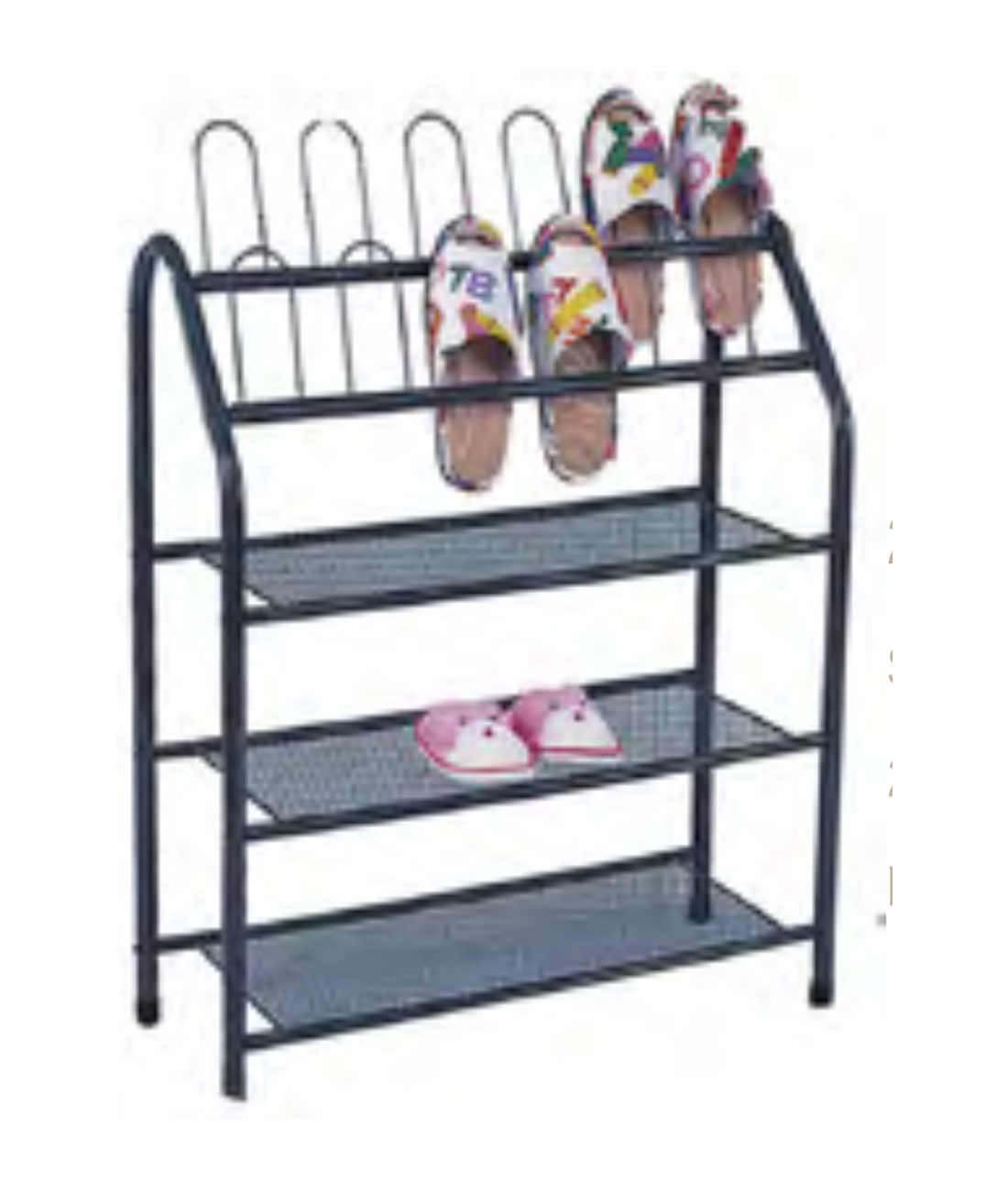 2772 4-Tier Metal Shoes Rack