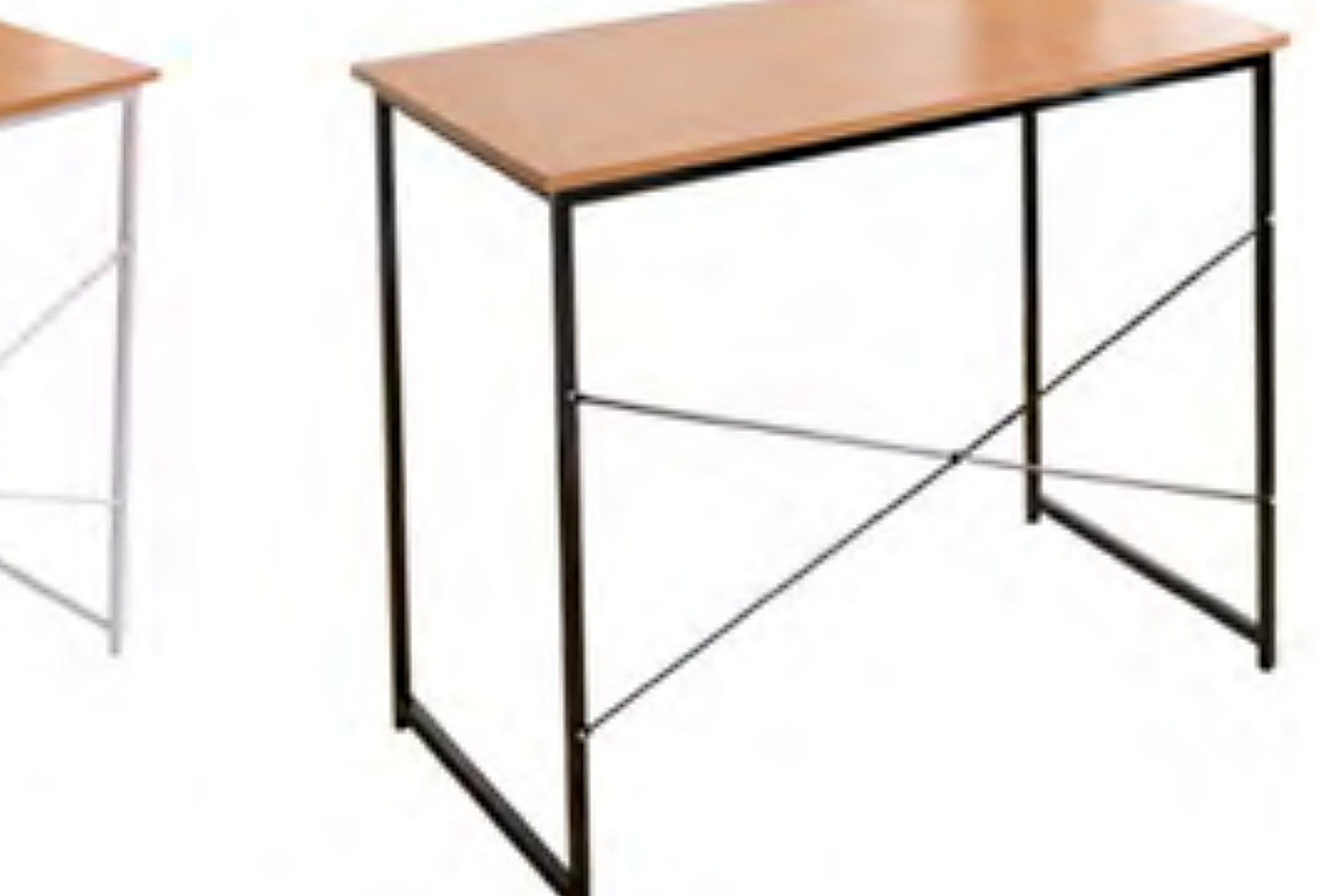 2704BK Study Desk with Black Frame