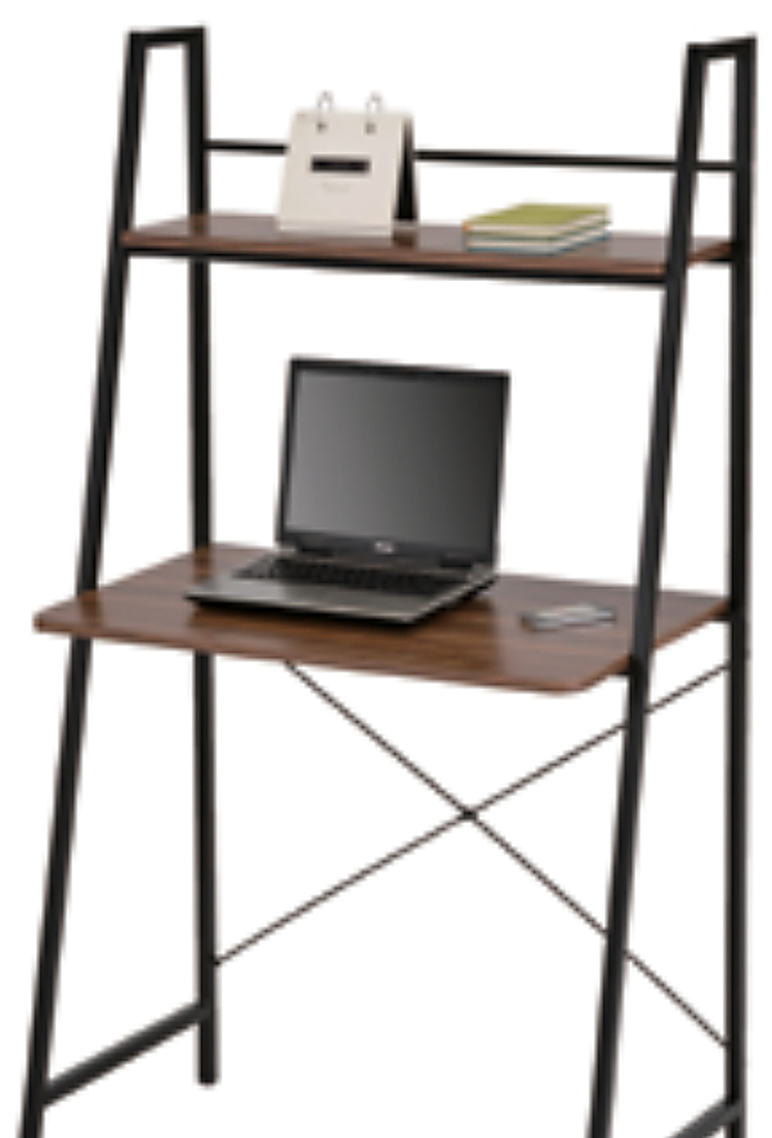 2709 Computer Desk with Upper Shelves